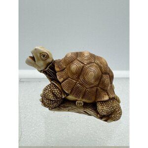 Vintage Harmony Kingdom "The Good Race" Turtle Trinket Box